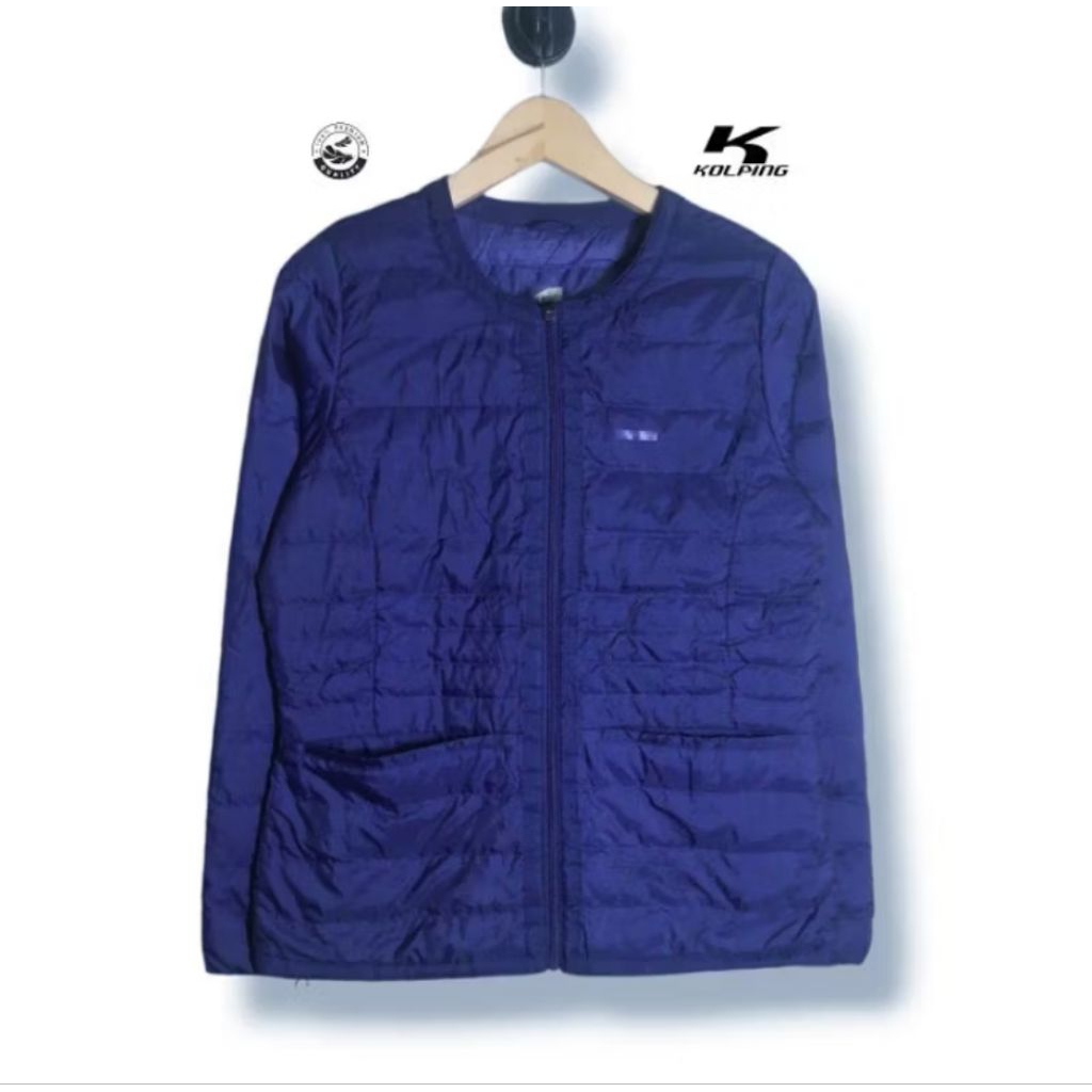 KOLPING Collarless UL Down Jacket Bulang Size tag 95 fit M-L Women (P63xL50)