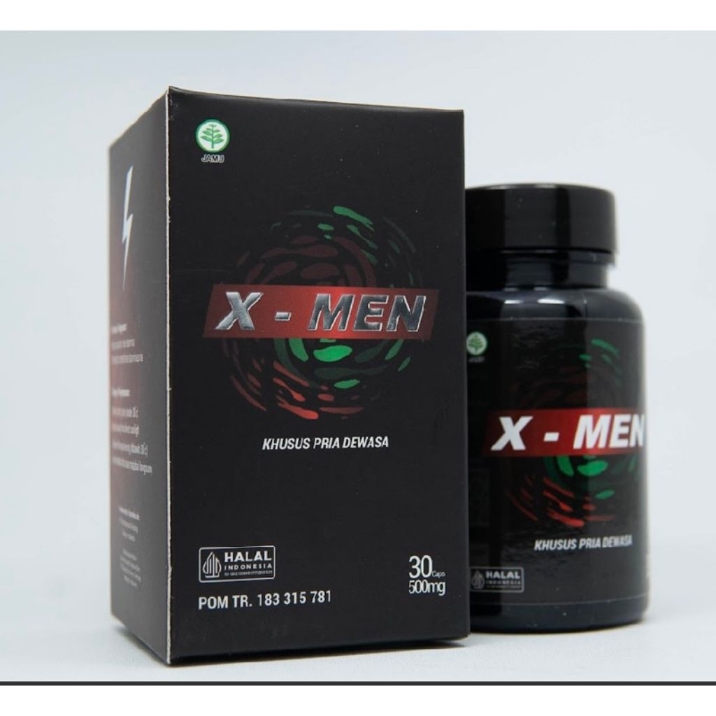X - MEN SUPLEMEN KAPSUL HERBAL STAMINA KHUSUS PRIA DEWASA 1 BOX 30 Capsul