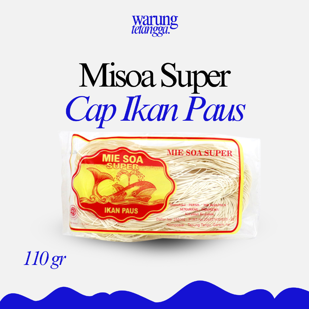 

Miesoa Super Cap Ikan Paus - Mie Soa Instan / Mie Kering Cap Ikan Paus