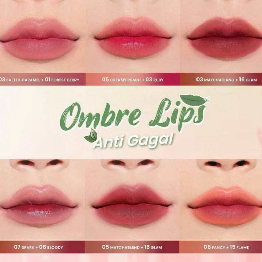 Paket Ombre HANASUI Lipcream/Lipcream Ombre/Dikirim Dari Cimahi