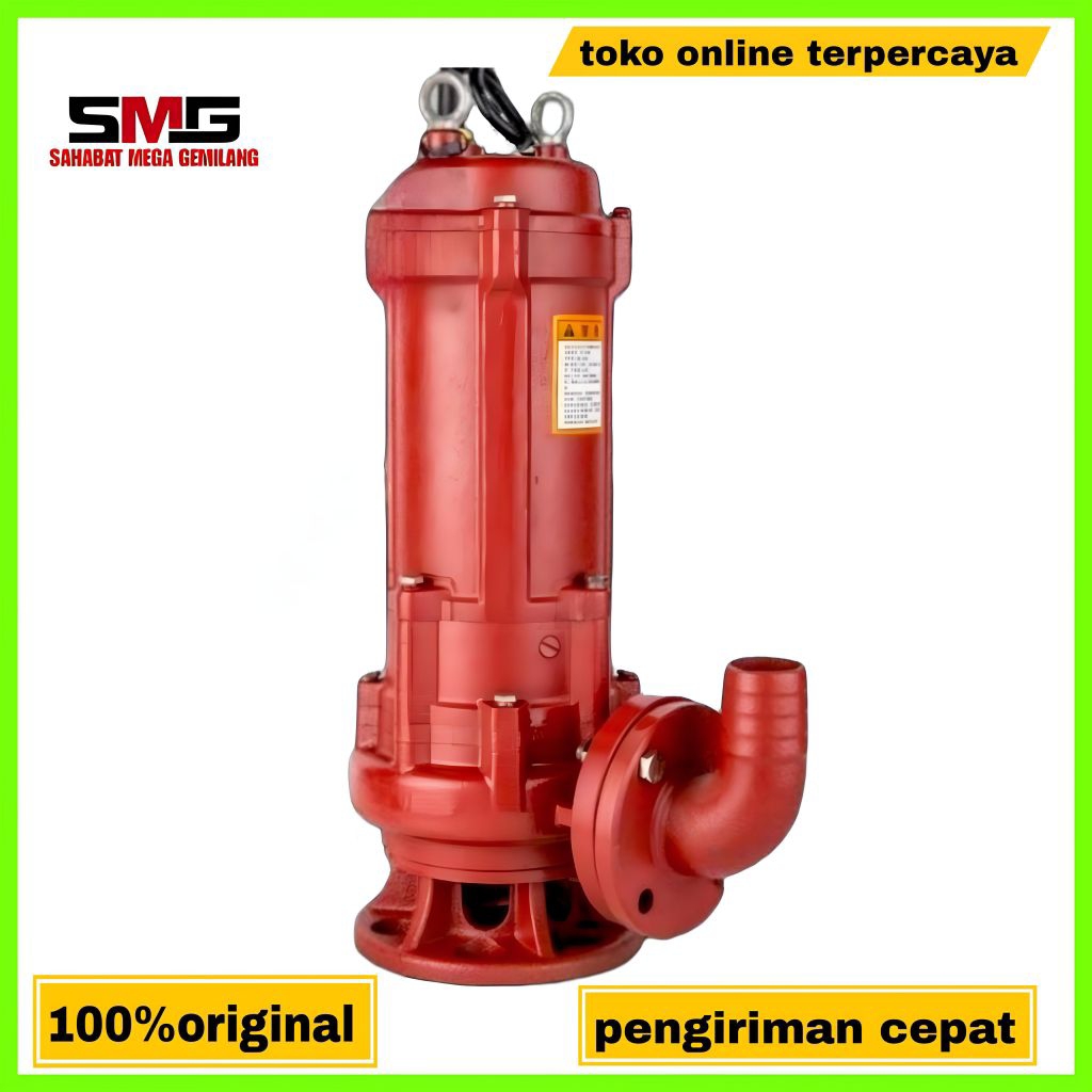 MAXPUMP 50WQ10-16-1.5 Pompa Celup Air Kotor 3Phase Submersible 1.5kw Sirkulasi 2" Kolam Ikan 1500W 1