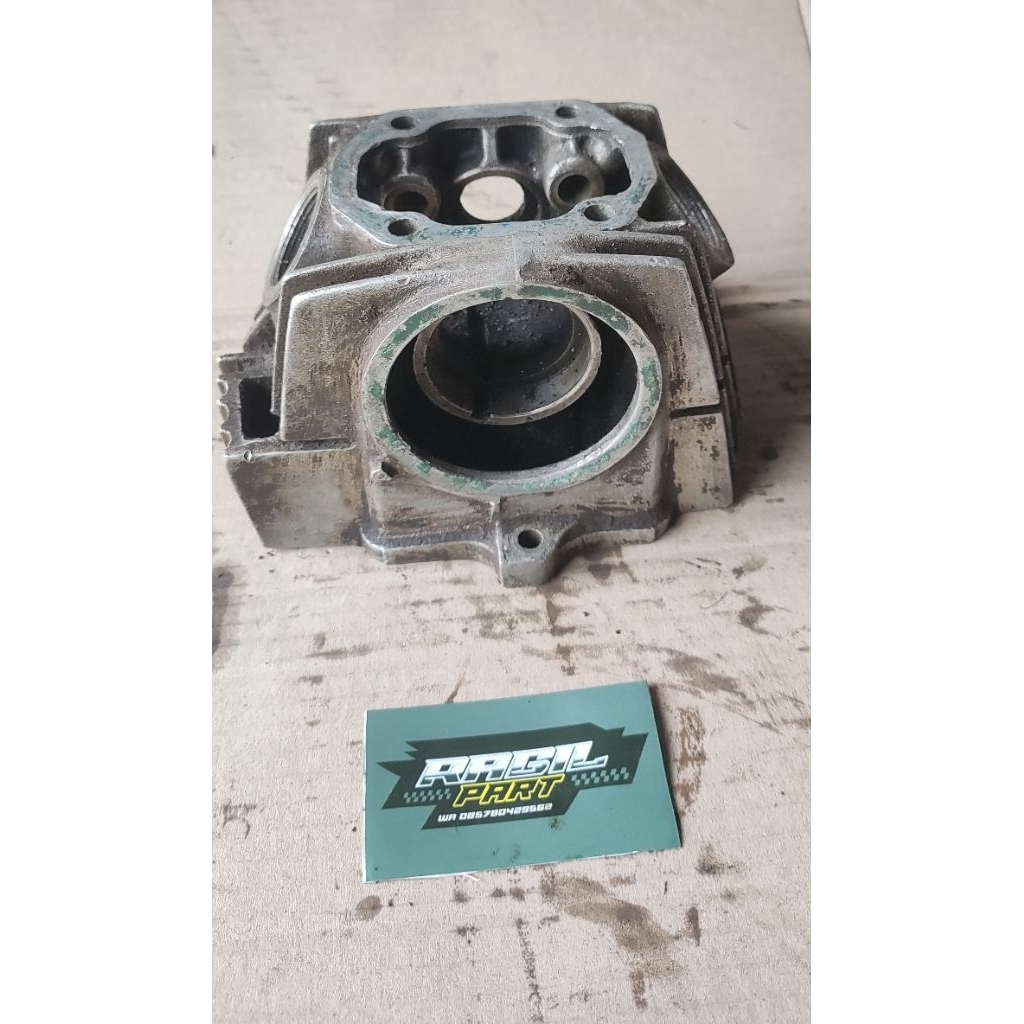 BLOK HEAD KOP CYLINDER KOSONGAN GRAND SUPRA PRIMA ORIGINAL COPOTAN KODE HAEM