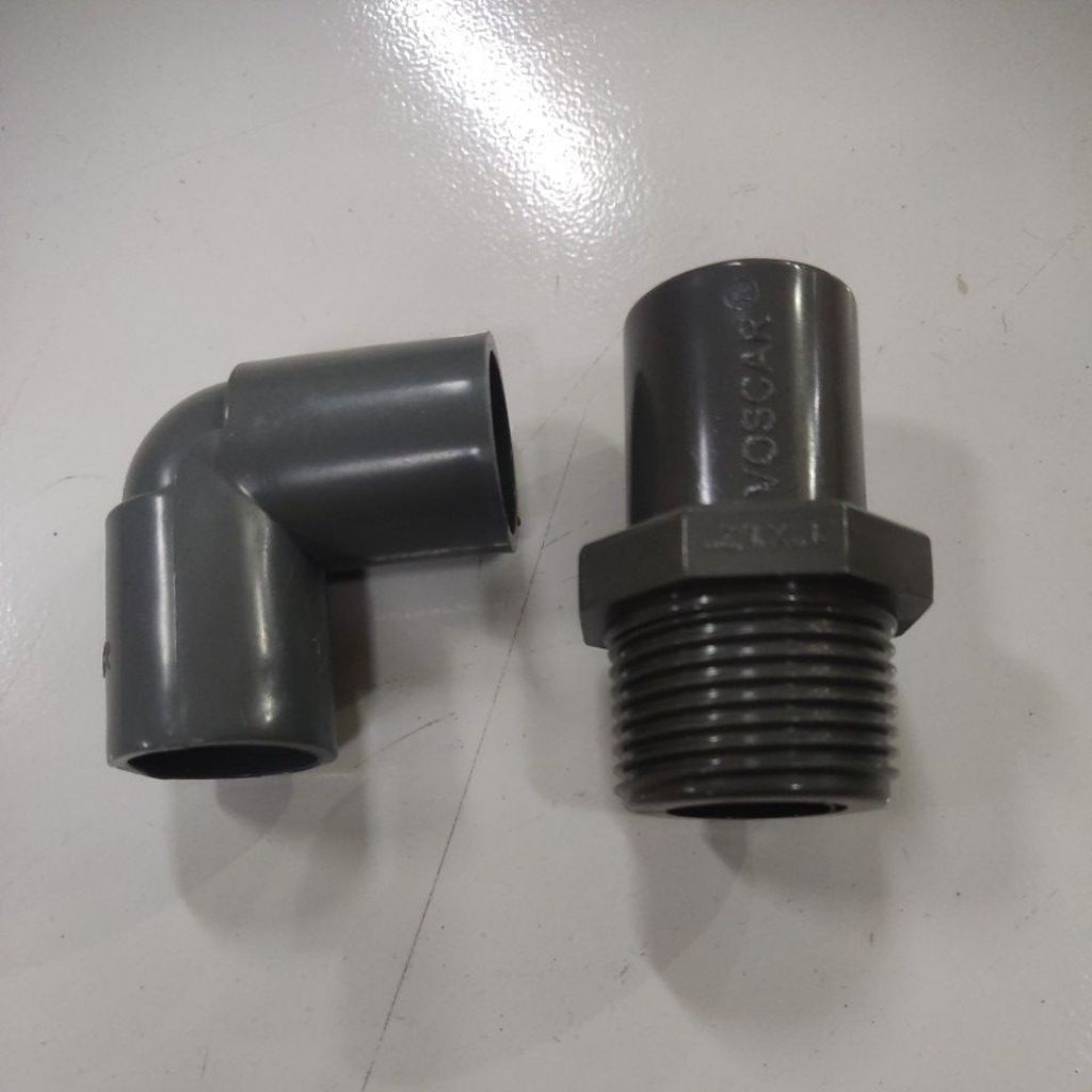 sambungan Pralon KENI 1/2/L bow 1/2 sok drat luar 1x1/2