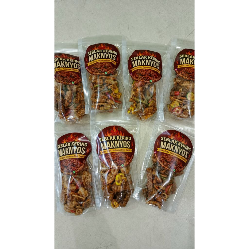 

seblak kering maknyos kemasan pouch
