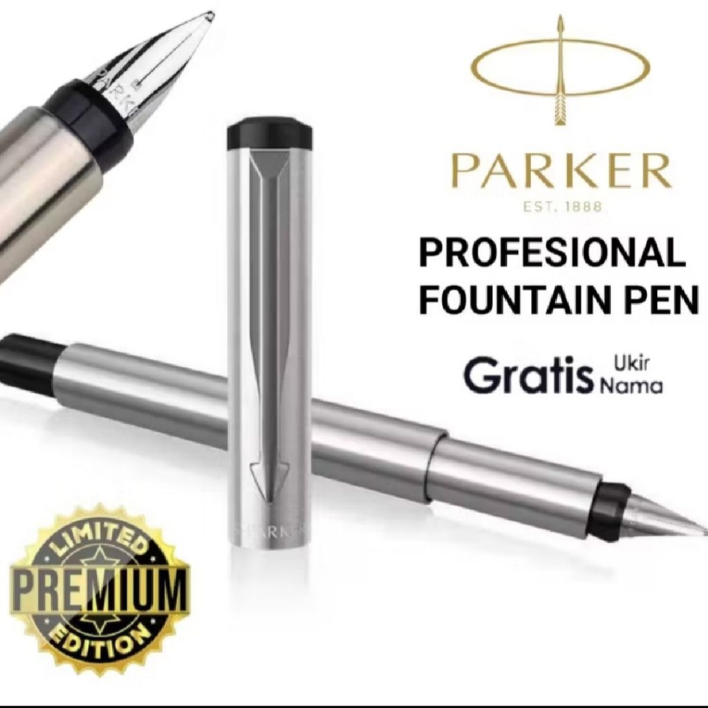 

Ballpoint Mewah Exlusive Fountain Pen Kaligrafi Parker Vector Stainless Grafir Grafir Ukir Nama Dan Box Exlusive