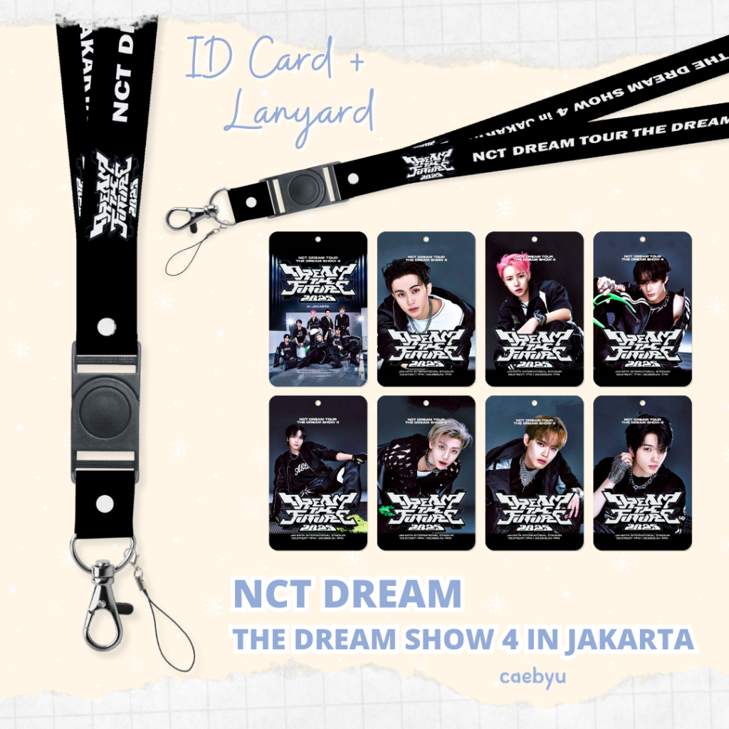 

READY STOCK ID Card + Lanyard NCT DREAM THE DREAM SHOW 4 in Jakarta Kpop the dream show4 tds4 tds 4 sijeuni nctzen Konser JKT Indonesia INA K-Pop Tali Gantungan HP PC ID Card Cahol Card Holder