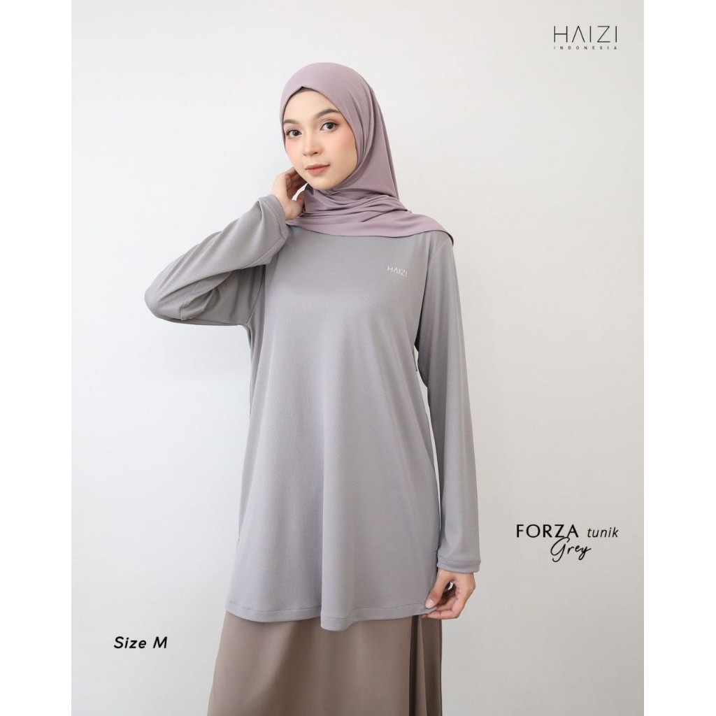 Tunik Forza Sporty by Haizi Tunik Dry Fit Polos Tunik Olahraga Muslimah Terbaru