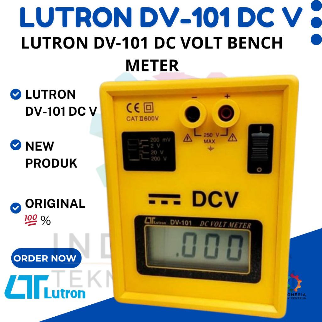 LUTRON DV-101 DC Volt Bench Meter