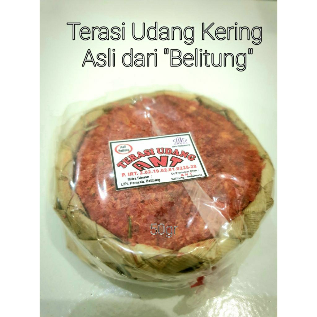 

Terasi kering terbuat dari Udang asli Belitung