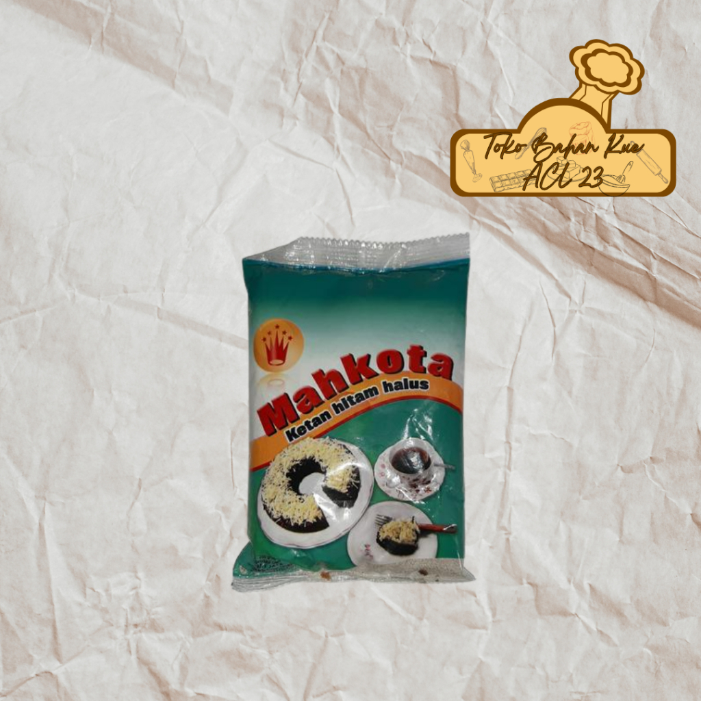 

Tepung Ketan Hitam/Tepung Pulut Hitam Mahkota/Tepung Ketan Hitam bolu lumer TKH Mahkota 250gr