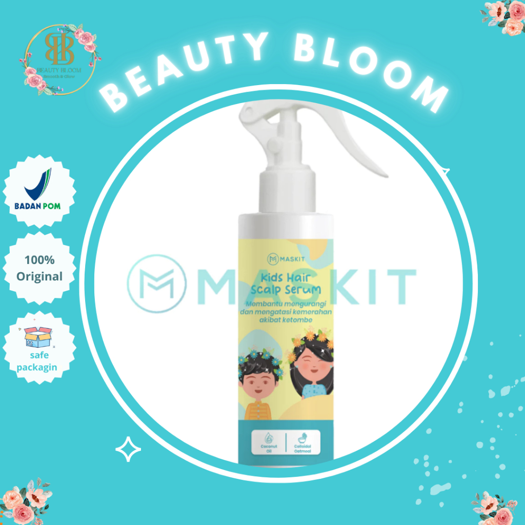 Kids Hair Scalp Serum Spray Anti Ketombe Anak - Anti Gatal Ketombe & Kerak Keringat Rambut Kepala - 