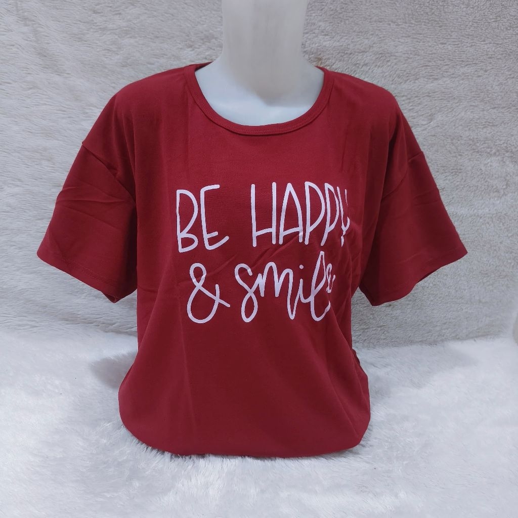 Kaos wanita Jumbo XXL motif bunga / Baju atasan wanita murah