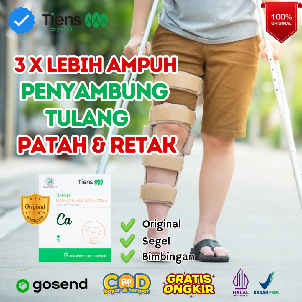 

TIENS Calcium Powder Suplemen Patah Tulang Kalsium Tulang Retak Cepat Sembuh & Mencegah Osteoporosis