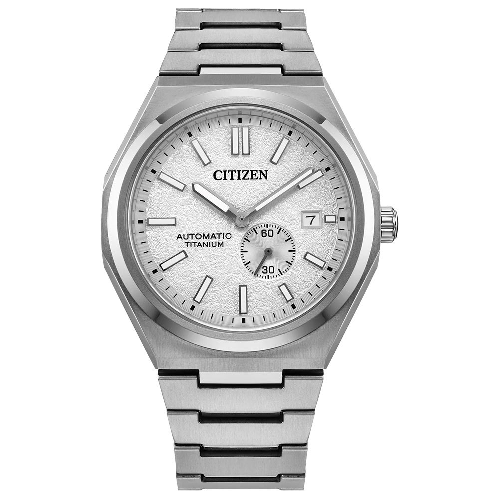 Citizen Zenshin NJ0180-80A Jam Tangan Pria Automatic White Dial Super Titanium Original