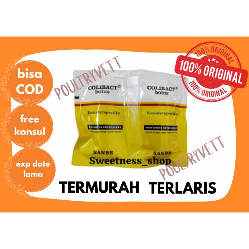 COLIBACT BOLUS ECER 1 STRIP ISI 2 BOLUS