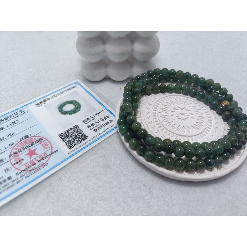 Kalung giok / jadeite jade type A