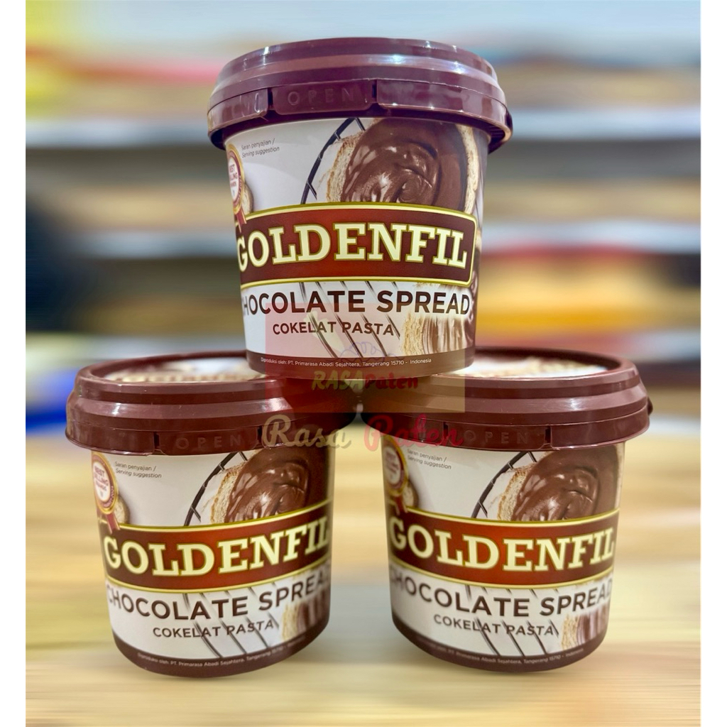 

GOLDENFIL CHOCOLATE SPREAD 1 kg Premium Halal BPOM RI COD Pail Ember Satuan