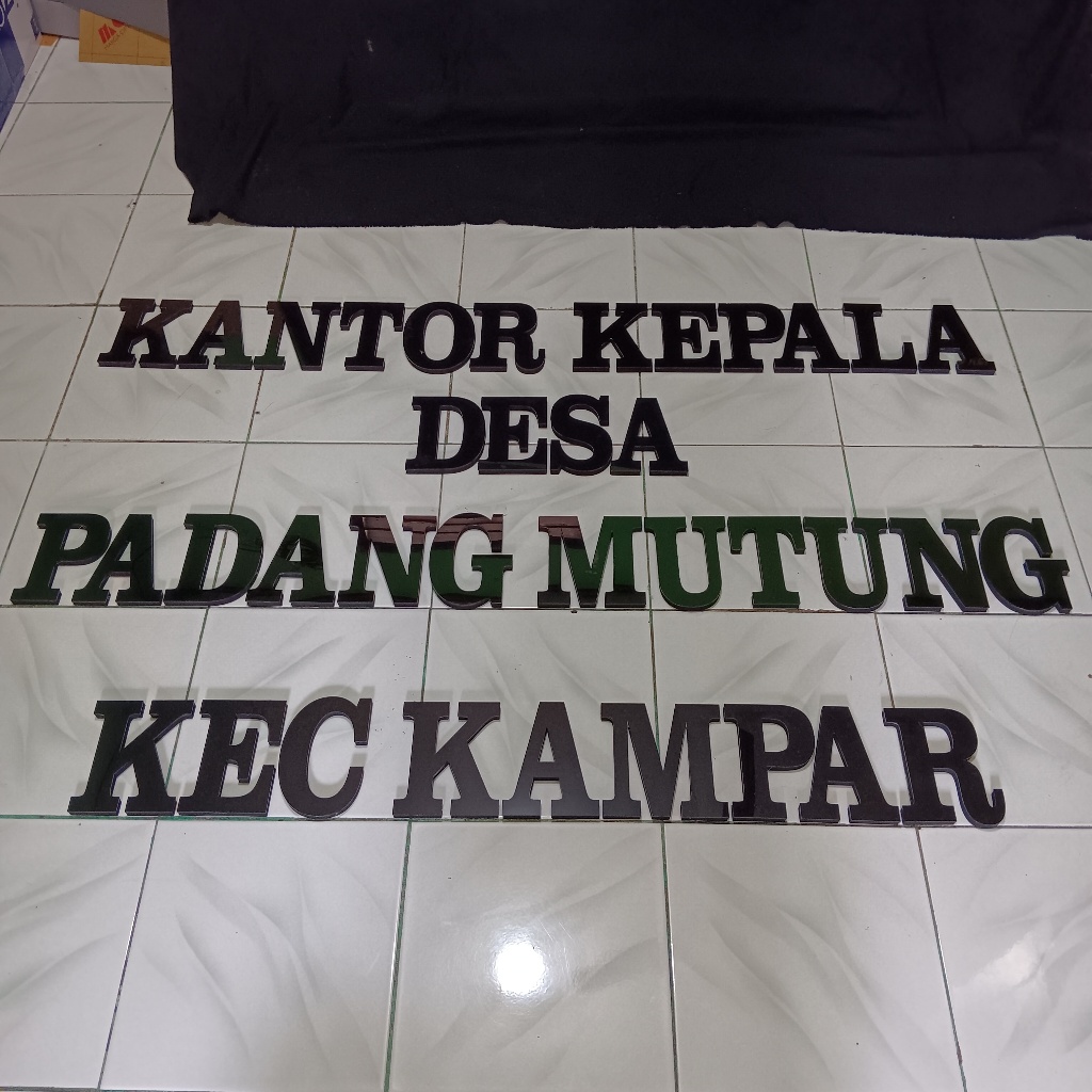 HURUF TIMBUL AKRILIK SPON