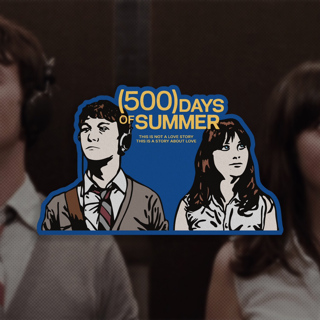 

(500) Days of Summer Vinyl Sticker - Film Sticker | Movie Stiker | TV Series | Cinema | Laptop | Tumbler