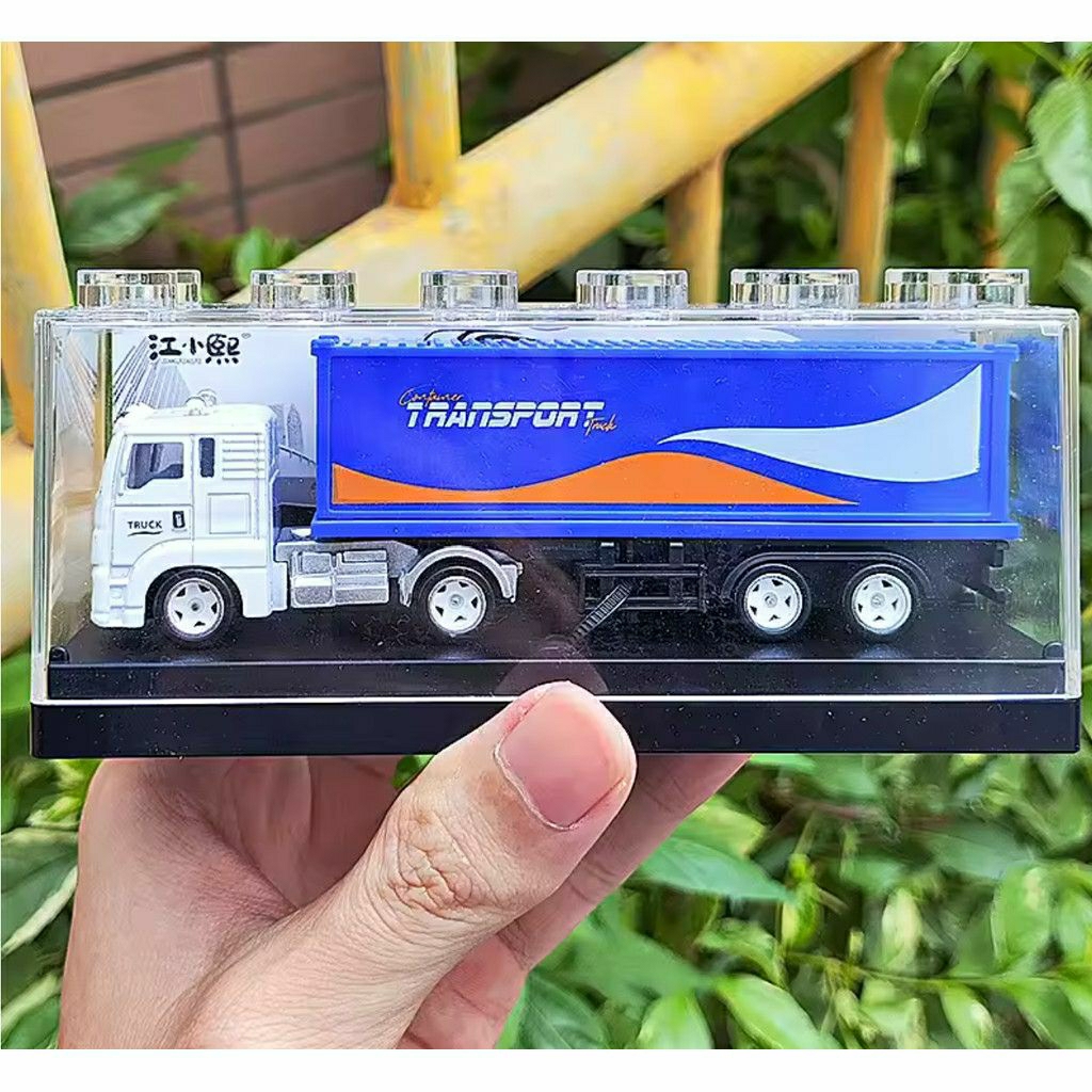 Diecast Mobil Truk Kontainer Truk Ekspedisi Bahan Metal Alloy/ Miniatur Truck Kontainer Truk Box