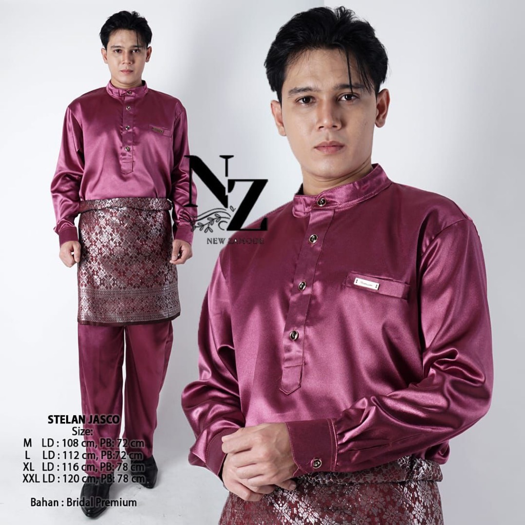 BIG PROMO BAJU MELAYU PRIA MODERN / STELAN TELUK BELANGA / STELAN BAJU KURUNG MELAYU / BAJU PRIA
