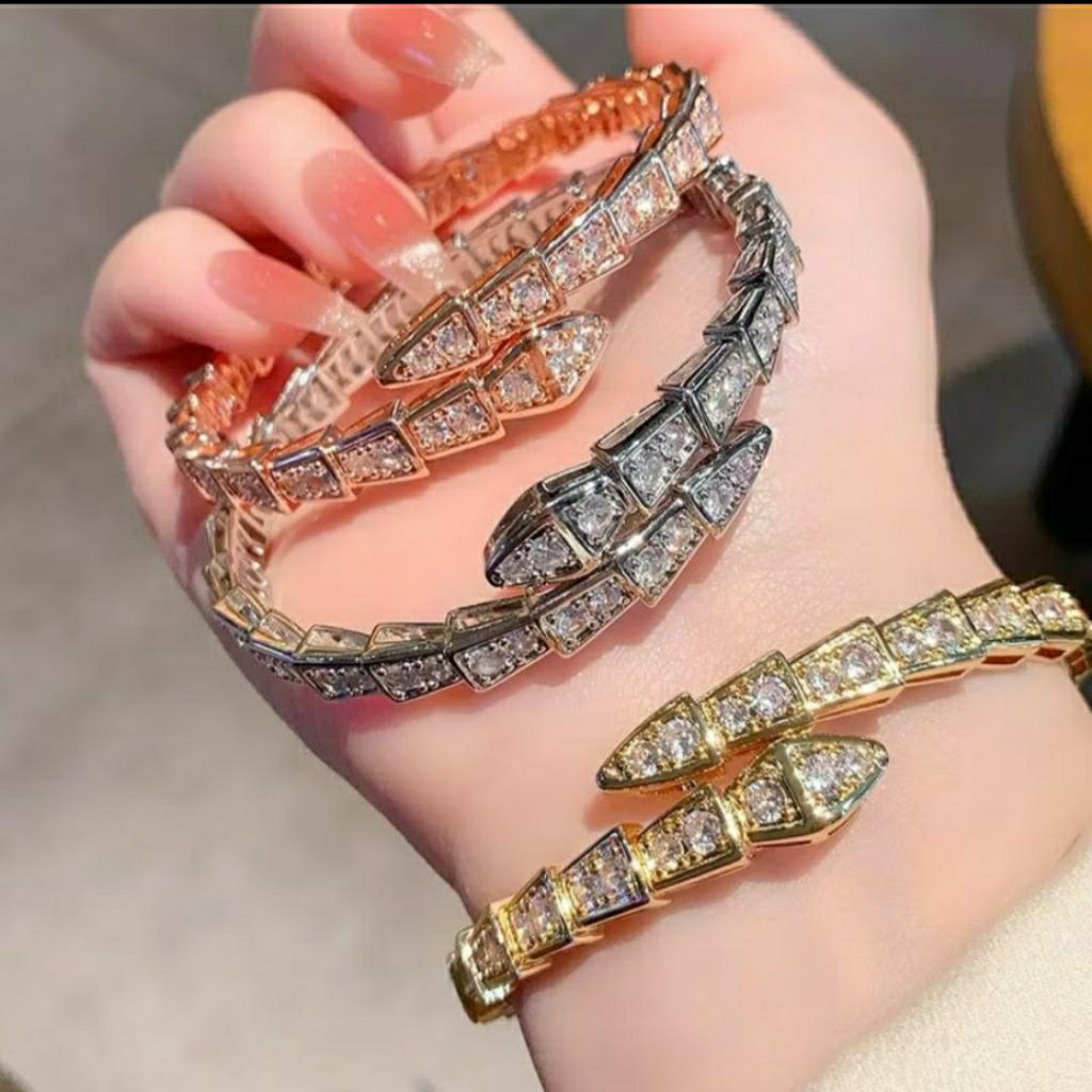Gelang Ular Serpenti Bvlgar Gelang Bulgar Gelang Emas Gelang Perak Silver Gelang Rosegold Gelang Ber