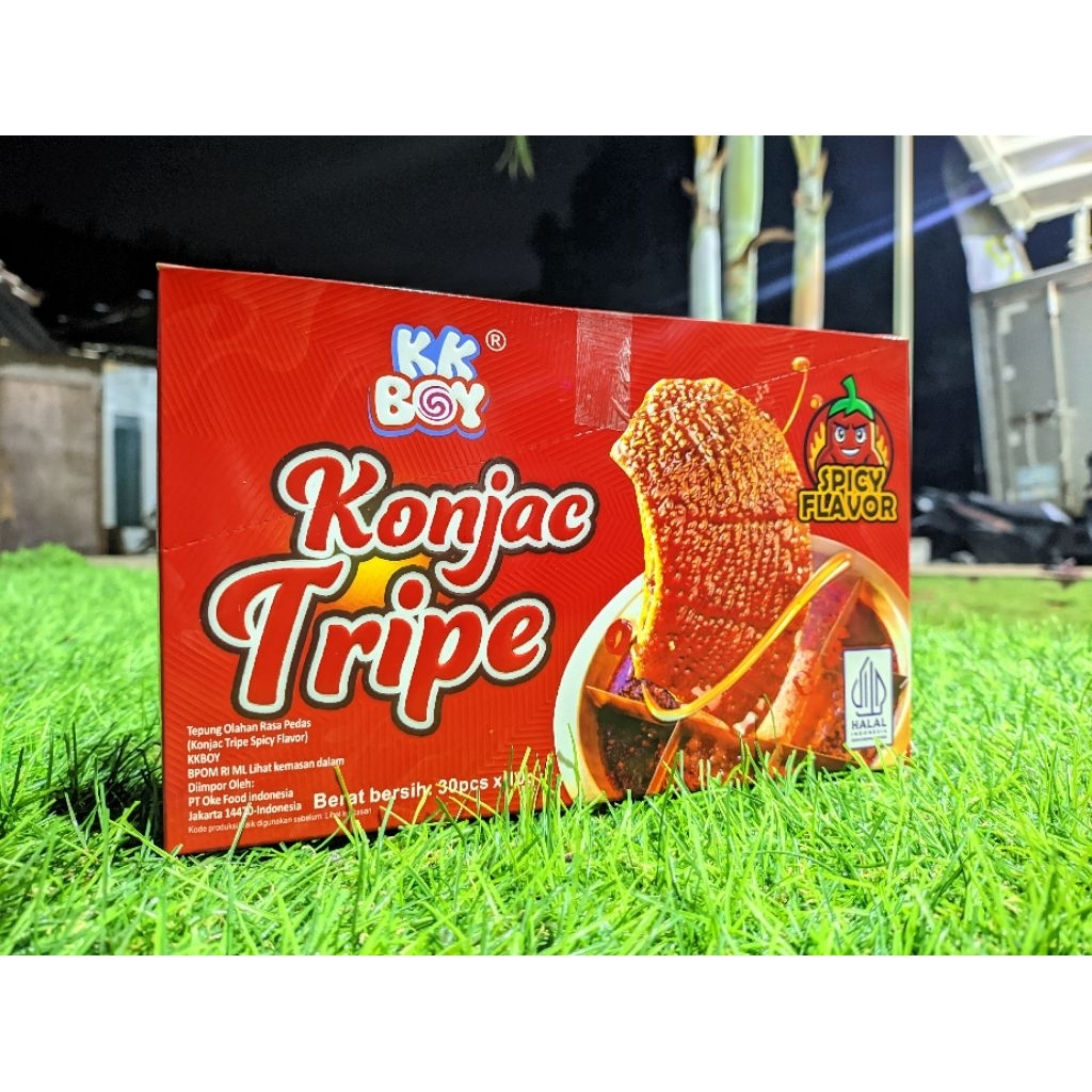

kkboy snack pedas konjac tripe isi 30pcs