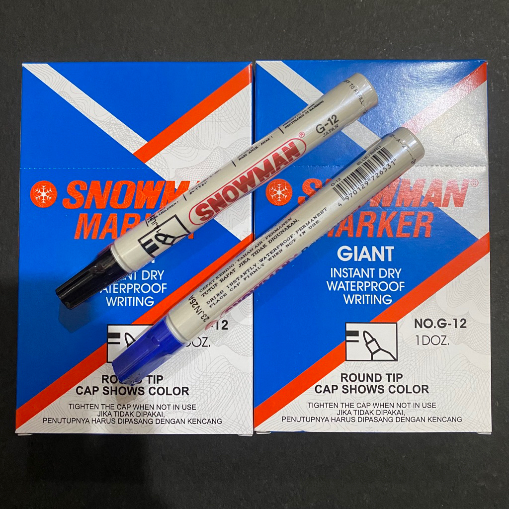

SPIDOL SNOWMAN MARKER (TIDAK DAPAT DIHAPUS) GP12 ORIGINAL