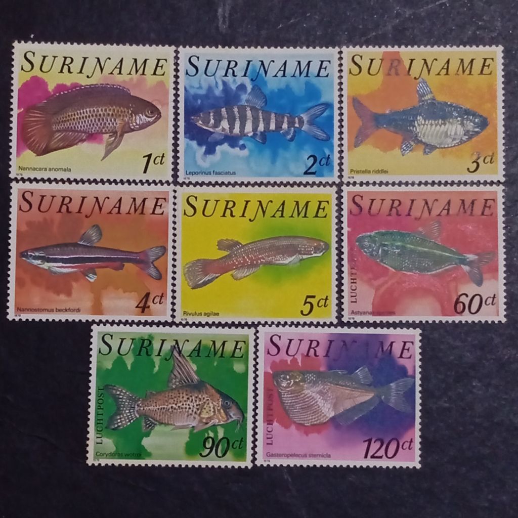 

Prangko Suriname 1978 Tropical Fish (Complete set)