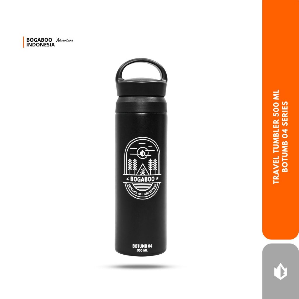 BOGABOO Botol Minum BOTUMB 04 Tumbler Olahraga Stainless Steel 500 ML - Bottle Air Minuman - Termos 
