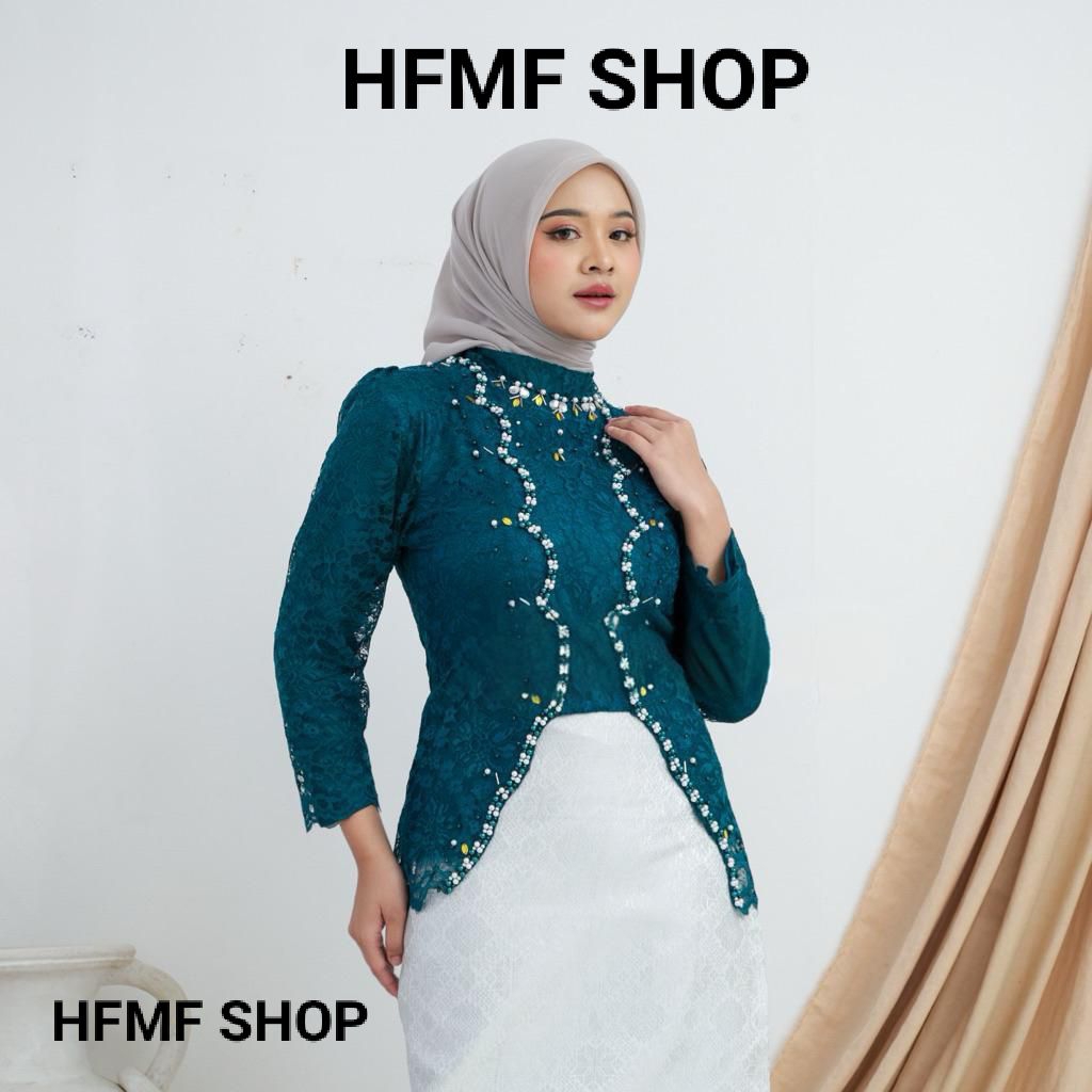[FREE HIJAB] Blouse Kebaya Anna / Kebaya Kondangan / Kebaya Ibu Besan / Kebaya Modern / Kebaya KutuB