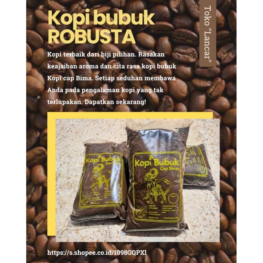 

Kopi bubuk Robusta murah kwalitas terbaik murni kopi robusta