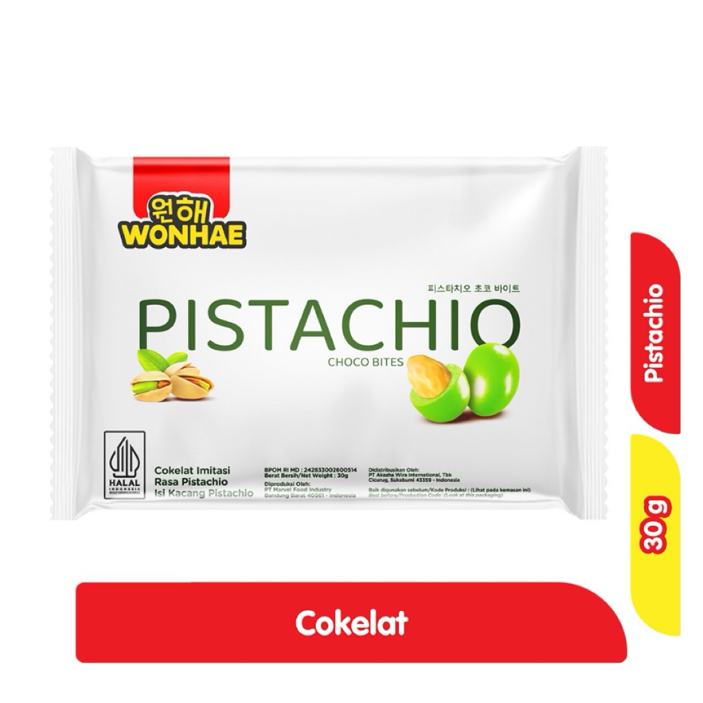 

Wonhae Coklat Pistachio Choco Bites 30g