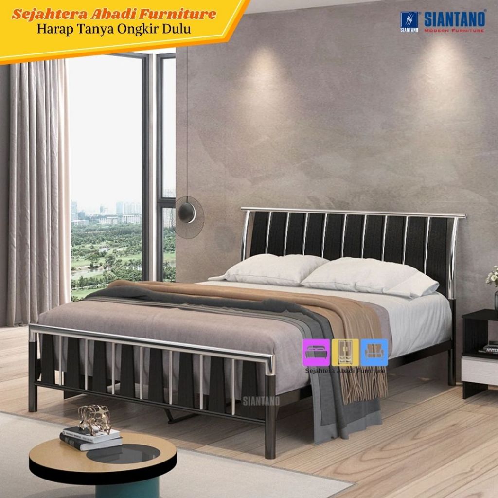 Ranjang Besi Siantano Vertical Divan Besi Uk 160 Dan 180 / BED VERTICAL SIANTANO FURNITURE