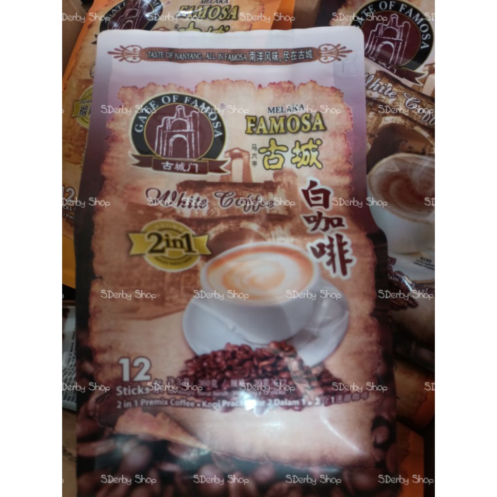 

Famosa Melaka White Coffee 2in1 3in1 Durian Ecer 1 Sachet