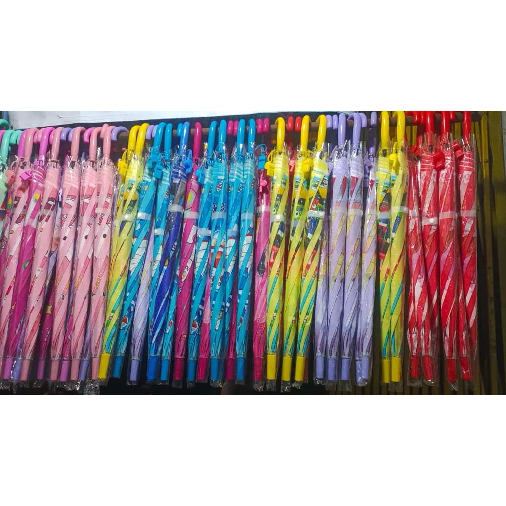 Payung PVC Anak | Payung Anak Printing | Motif Random - 84cm | Payung Korea Anak | Payung termurah |