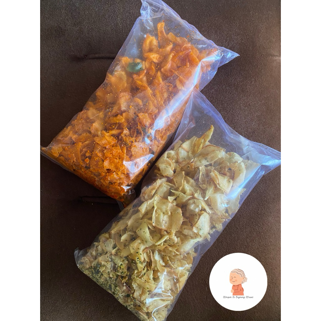 

Keripik Singkong Kriwil Daun Jeruk - Kripik Si Engkong Kriwil
