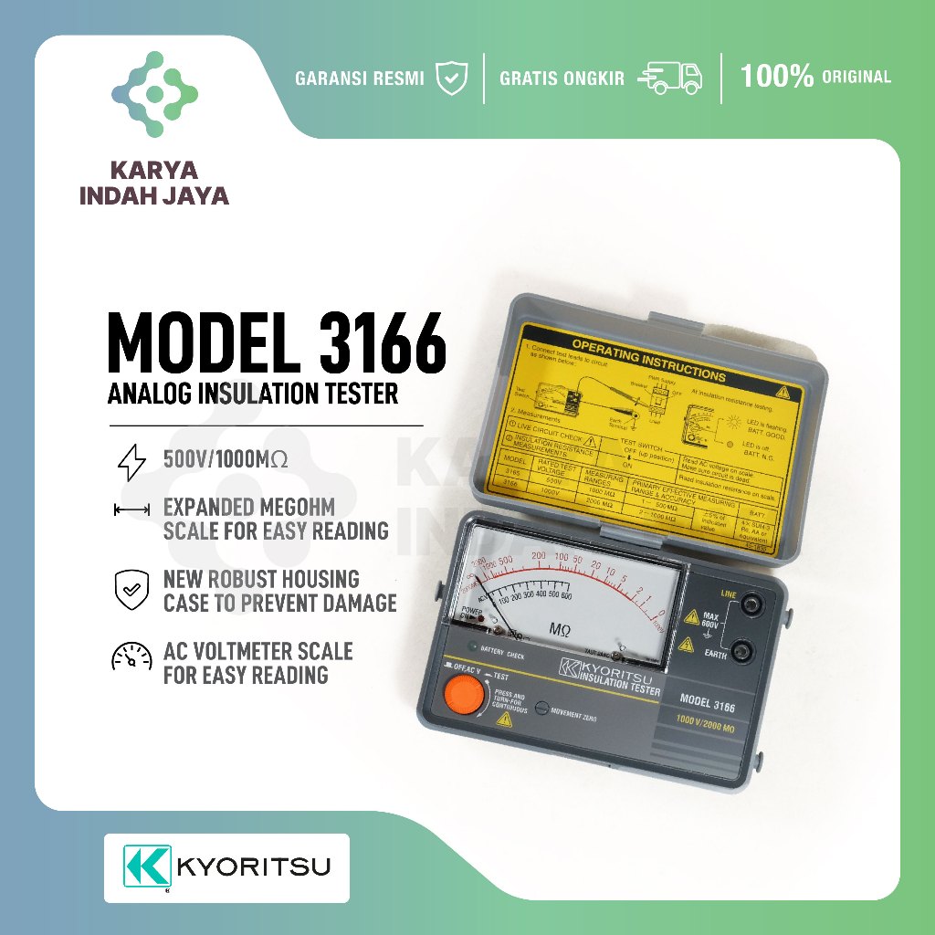 Kyoritsu 3166 Analog Insulation Tester