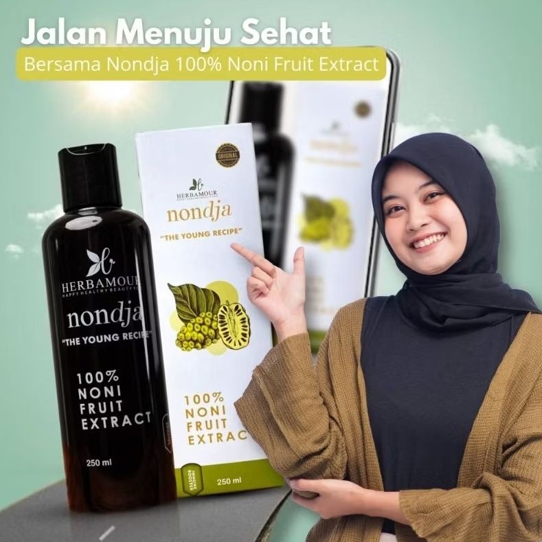 

NONDJA HERBALOV 250ml Minuman Nondja Untuk Diet dan Kesehatan Herbal Sari buah Noni Sari Mengkudu Herbalov Herbamour