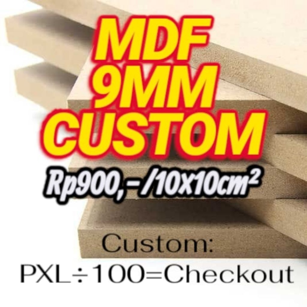 Papan MDF/Papan MDF custom/Papan MDF 9mm