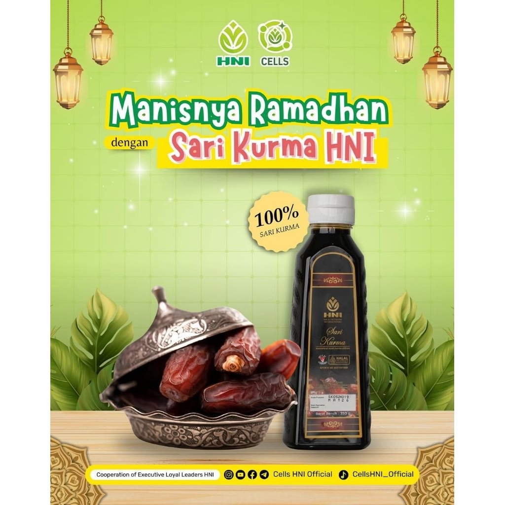 [HNI OFFICIAL PANGLIMA YAMA] SARI KURMA ASLI HNI ORIGINAL SARI KURMA BERKUALITAS DBD TIPES SARI KURM