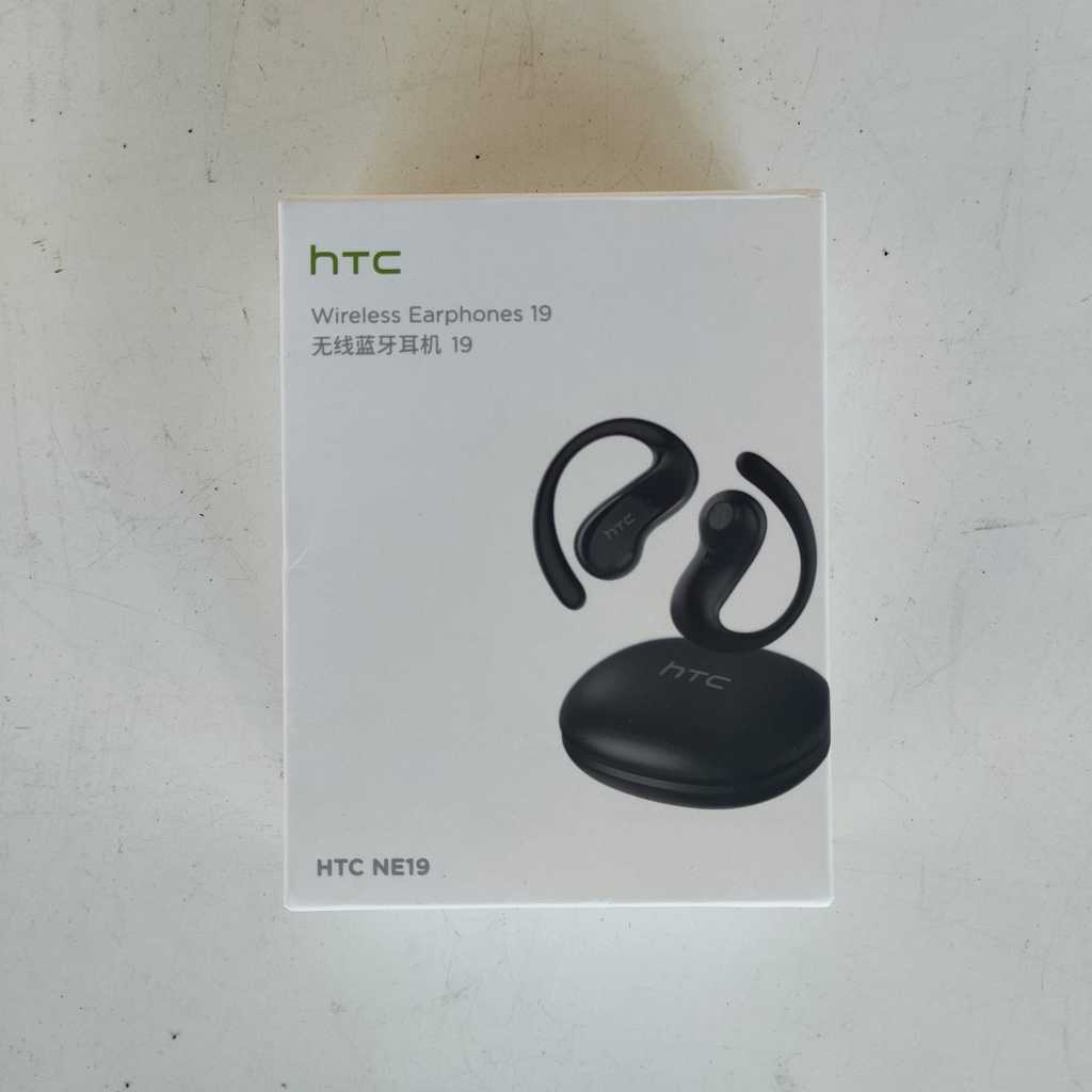 HTC NE19 True Wireless Open-Ear Earbuds Bluetooth 5.4 AI Translator IPX5 Hitam Ungu