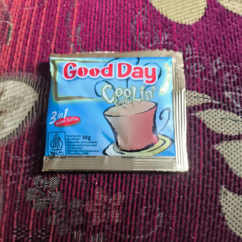 

GOOD DAY COOLIN COFFEE 20 GR 3 IN 1 INSTANT COFFEE (PER RENCENG)