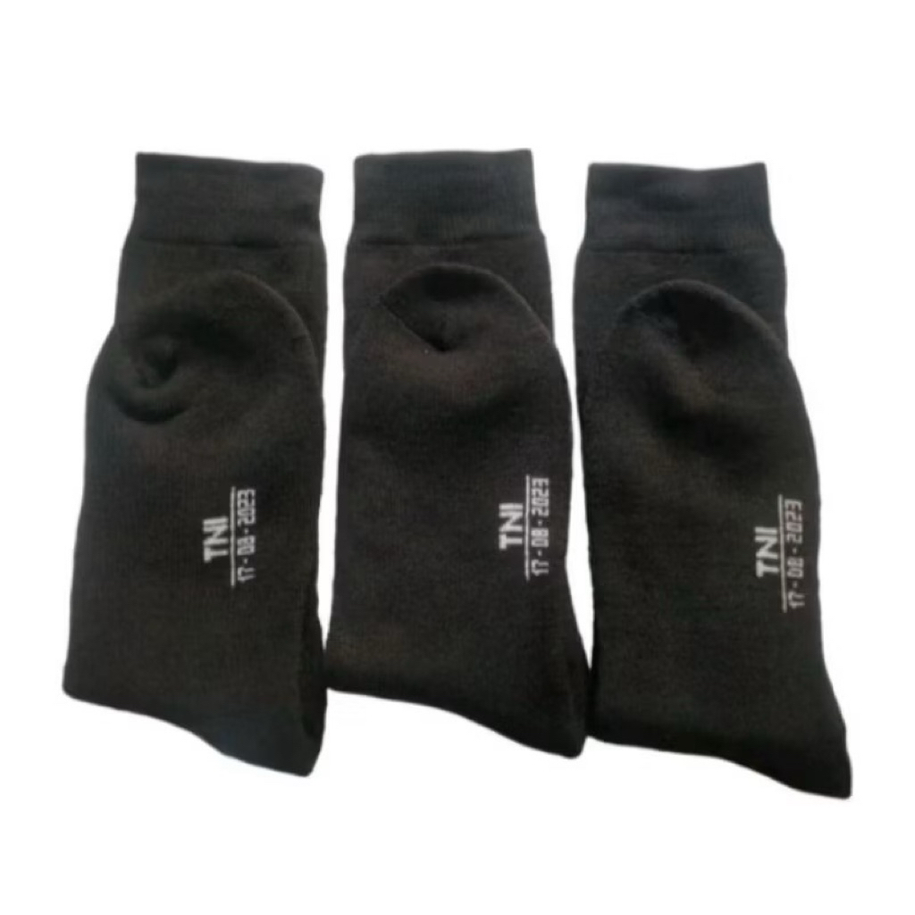 Kaos Kaki TNI Tebal dan Panjang / Kaos kaki pria / kaos kaki tebal / kaos kaki panjang hitam / kaos 