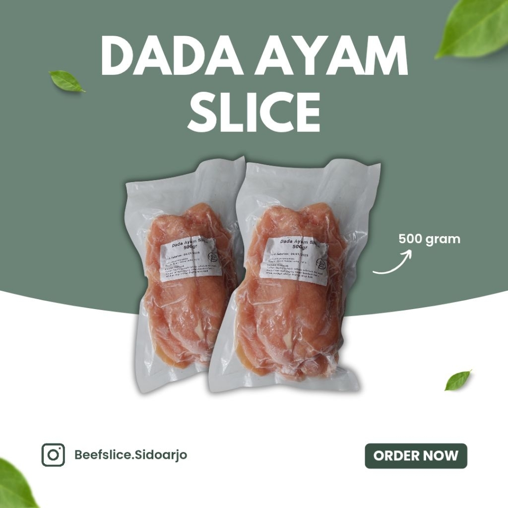 

READY Dada Ayam Slice Fillet Vacum 500 Gram