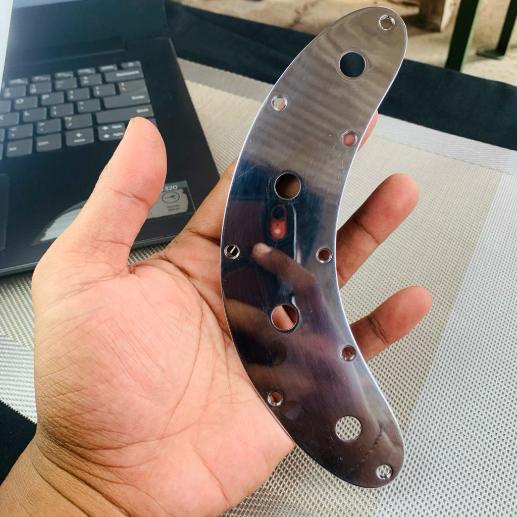 control plate bass sterling by musicman original warna chrome