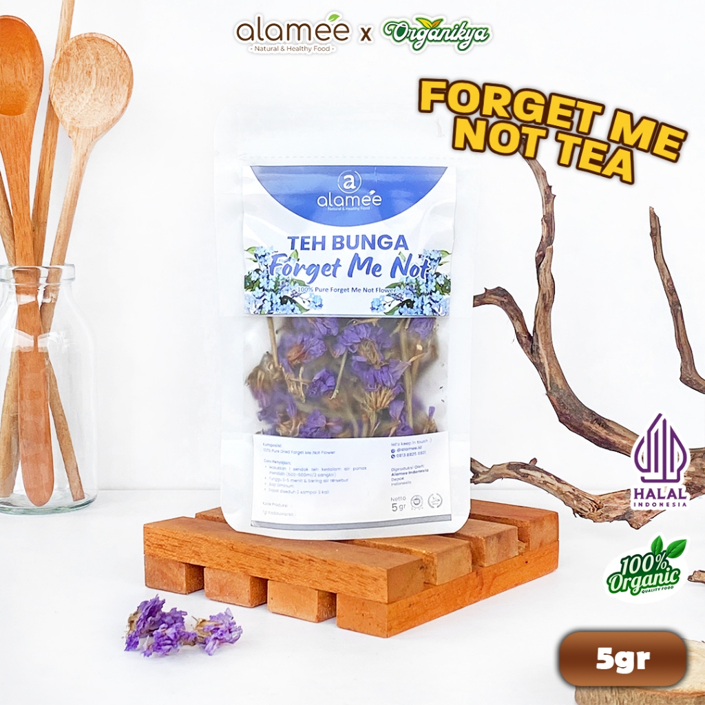 

Teh Bunga Forget Me Not Flower Tea Organik Kering Dried Alami Teh Herbal Asli 5 Gr organikya