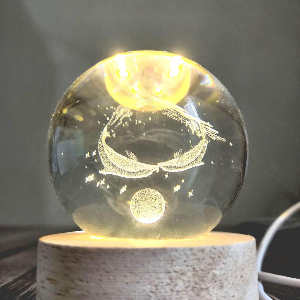 Hiasan Lampu Bola Kristal