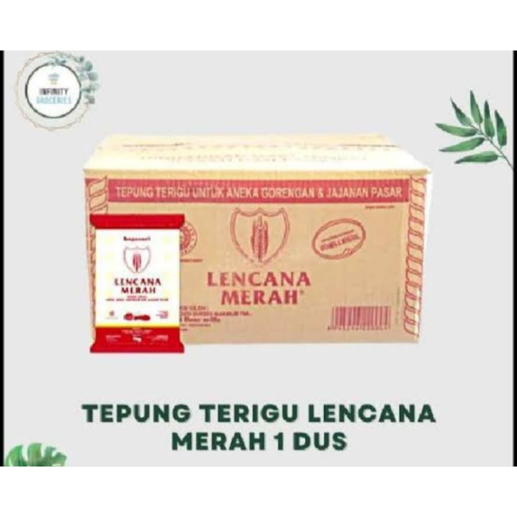 

TEPUNG BOGASARI LENCANA MERAH 1 DUS