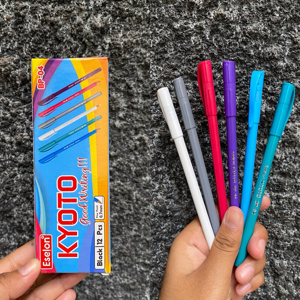 

[LUSIN/12PCS] Pulpen/ Bolpen ESELON BP04